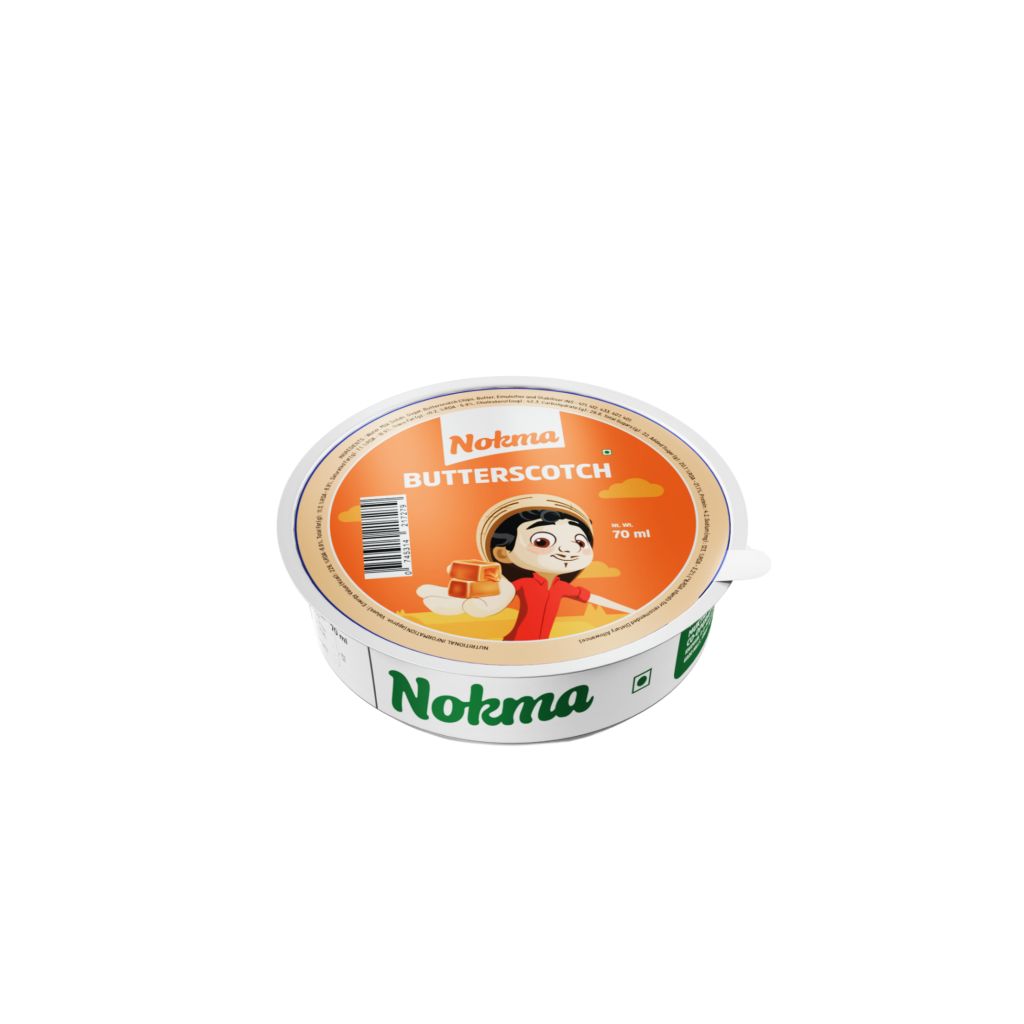 NOKMA BUTTERSCOTCH ICE CREAM CUP